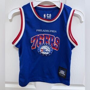 Kids NBA Philadelphia 76ers Blue Jersey, Size 4
